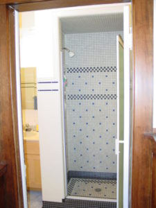 1"-Mosaic standing shower